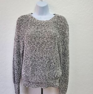 Free People Women's Electric City Marled Knit Linen Blend Pullover Sweater Sz XS